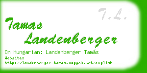 tamas landenberger business card